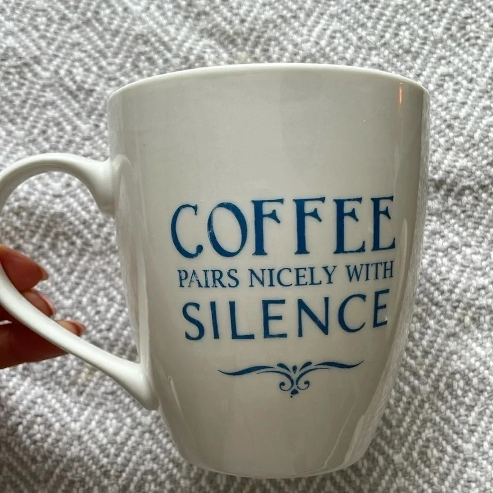 🔥4/$20 Coffee Pairs Nicely with  Silence mug